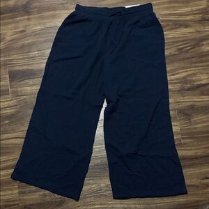 Style & Co. Navy Blue Wide-Leg Gauze Knit Pants